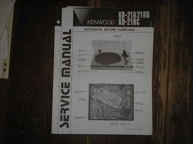 KD-21R KD-21RB KD-21RC Turntable Service Manual